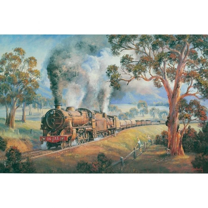 A Friendly Wave Train Painting by John Bradley