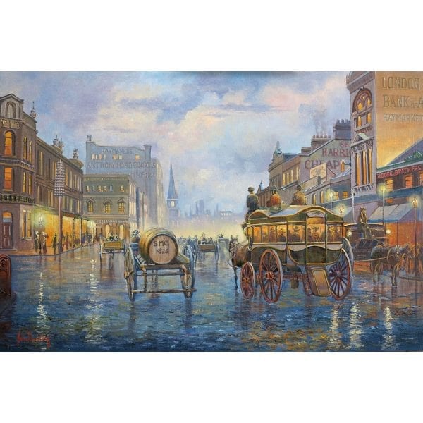 City Lights Painting by John Bradley