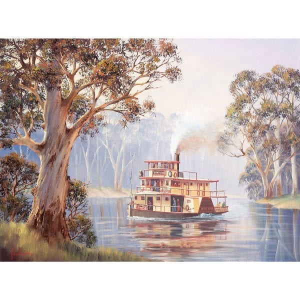 Emmy Lou Steam Boat Art by John Bradley