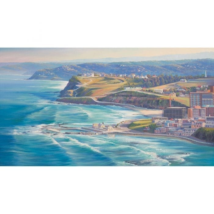 Newcastle from the Air Painting by John Bradley