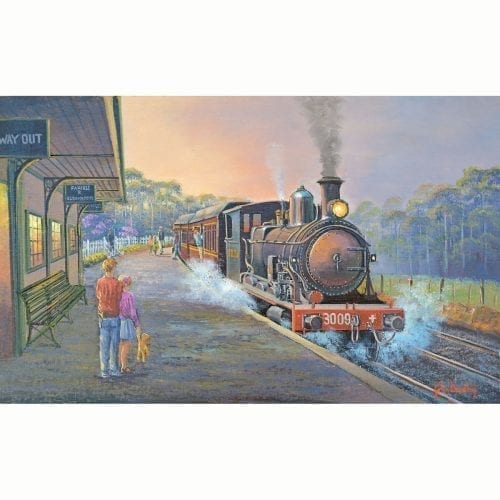 Up From the Big Smoke Train Painting by John Bradley