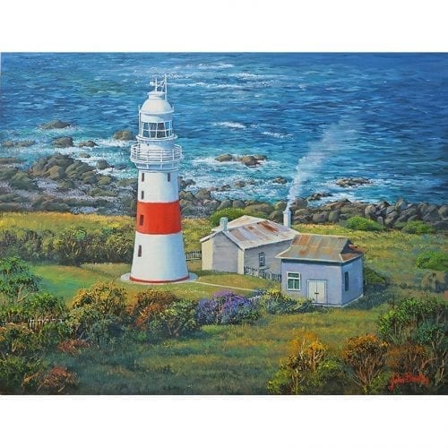 Low Head Lighthouse Oil Painting John Bradley