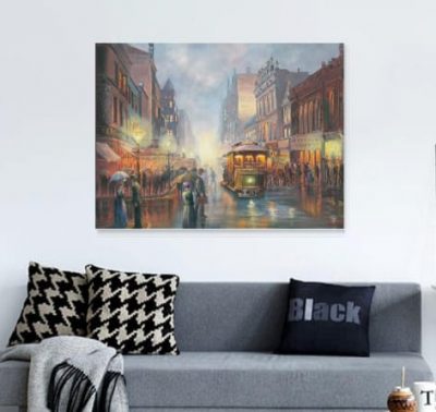 Sydney by Gaslight John Bradley canvas