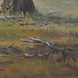 how to paint grasses shadows and dead branches