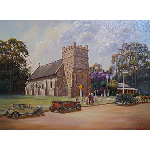 A Country Wedding John Bradley painting