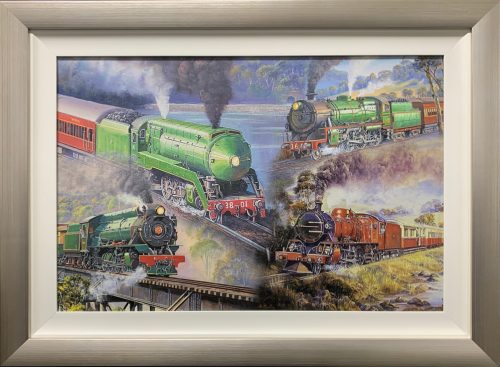 Aussie Icon Steam Train Paintings