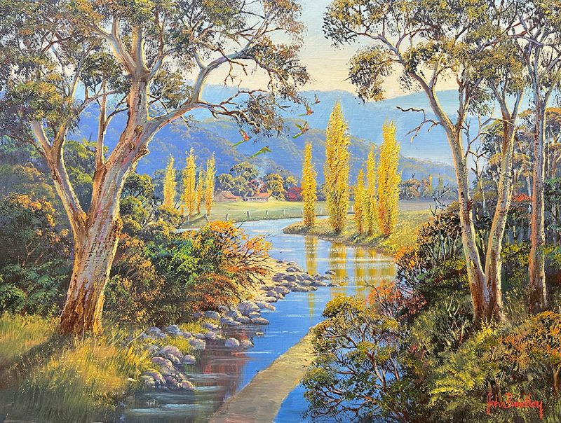 John Bradley Masterclass Painting a Golden Autumn in Tumut